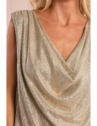 Sleeveless top, iridescent