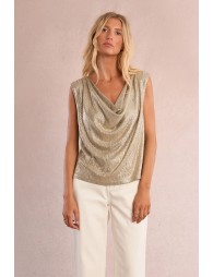 Sleeveless top, iridescent