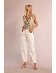 Sleeveless top, iridescent