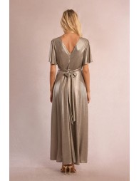 Iridescent maxi dress