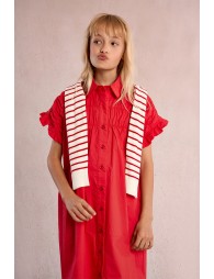 Robe chemise à smocks