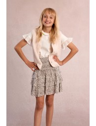Ruffle smock skirt