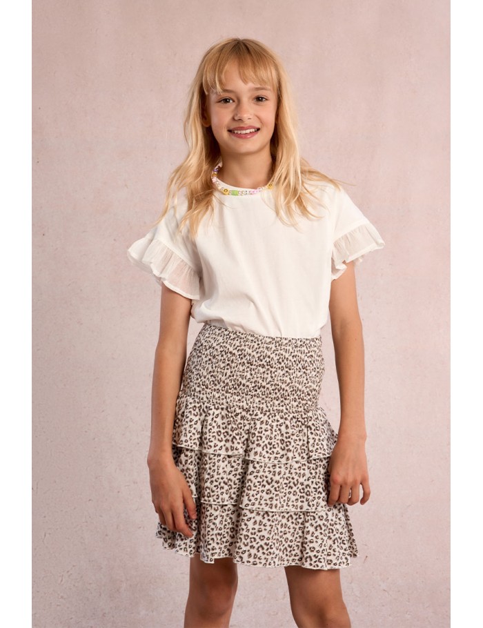 Ruffle smock skirt