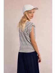 T-shirt rayé, à nouer