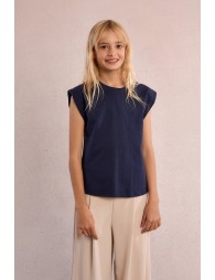 T-shirt à épaulettes