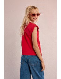 T-shirt à épaulettes