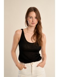 Basic terry cloth tank top
