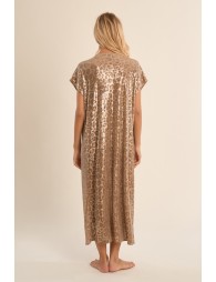 Long beach cardigan, leopard print