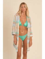 Wide openwork cardigan