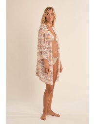 Wide openwork cardigan