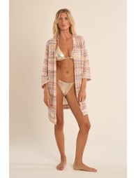 Wide openwork cardigan