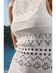 Crochet beach mini dress