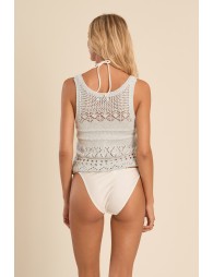 Openwork crochet top