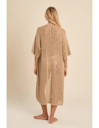 Gilet large ajouré, irisé