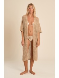 Gilet large ajouré, irisé