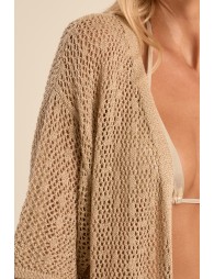 Gilet large ajouré, irisé