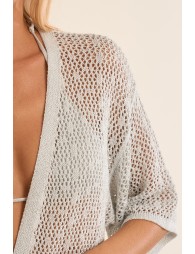 Gilet large ajouré, irisé