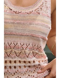 Openwork beach tank top