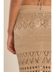 Long crochet beach skirt