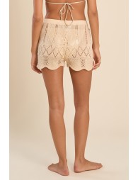Crochet beach shorts
