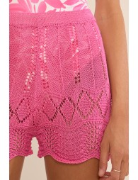 Short de plage en crochet