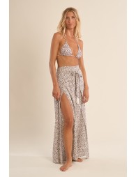 Flowing trousers, leopard print