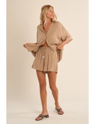 Flowy shorts, high waist