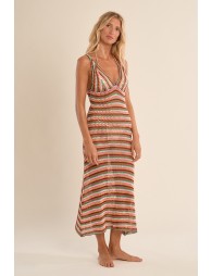 Crochet knit beach dress