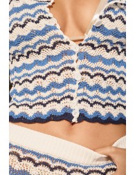 Gilet en crochet, marinière