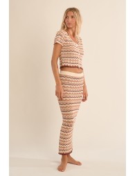 Crochet cardigan, sailor shirt