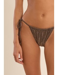 Braguita de bikini, en tejido brillante, con lazada.