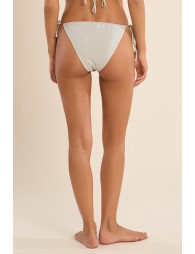 Iridescent bikini bottoms, to tie at the sides