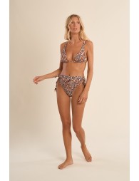 Haut de maillot de bain, imprimé animalier