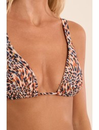 Swimsuit top, animal print