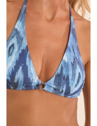Printed bikini top