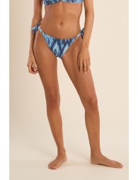 Braguita de bikini con lazos ajustables y estampado.