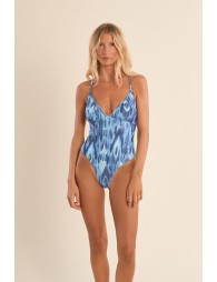 One-piece swimsuit, printed