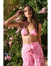 Haut de maillot de bain triangle imprimé