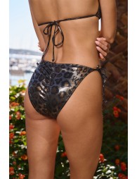 Bas de maillot de bain léopard, irisé