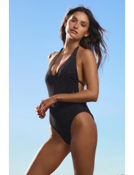 One-piece swimsuit, glitter