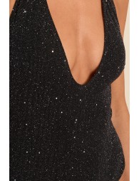 One-piece swimsuit, glitter