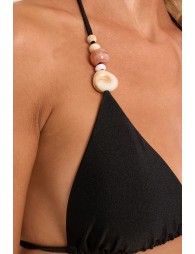 Swimsuit top, pearl detail