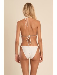 Haut de maillot de bain, détail perles