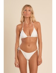 Haut de maillot de bain, détail perles