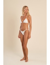 Haut de maillot de bain, détail perles