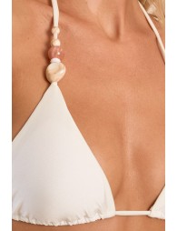 Swimsuit top, pearl detail