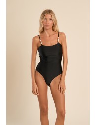 Maillot de bain une pièce, détail perles