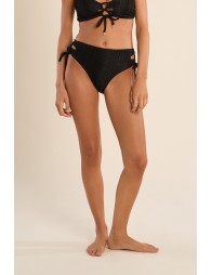 Bas de maillot à lacets, côtelé