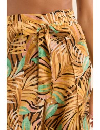 Pantalón de mujer largo, con lazada.