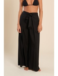 Wide waistband tie pants